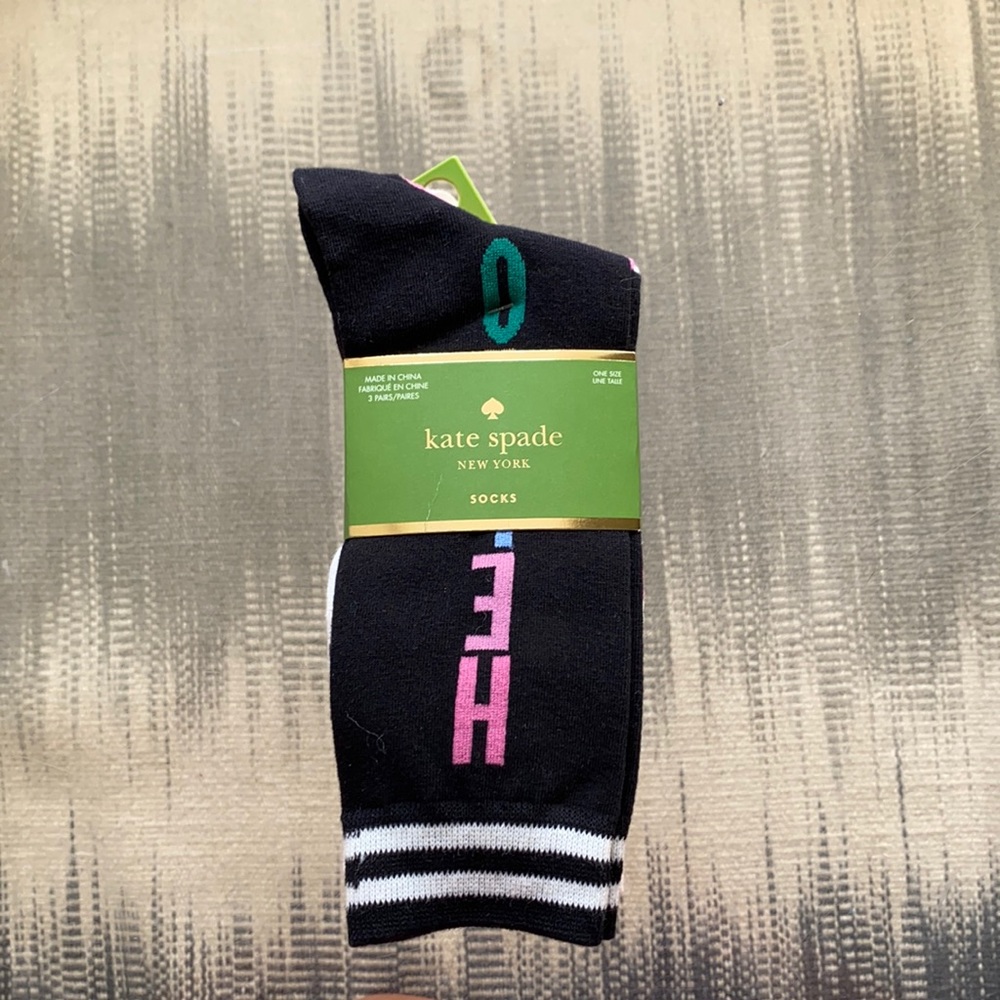KATE SPADE 3 pack socks
